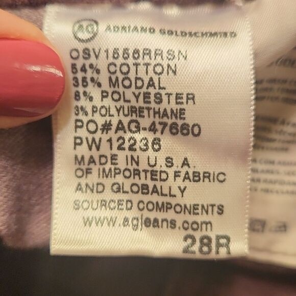 Adriano Goldschmied Anthropologie Dark Brown Stevie Slim Ankle Pants Size 28R 6R - Picture 10 of 11